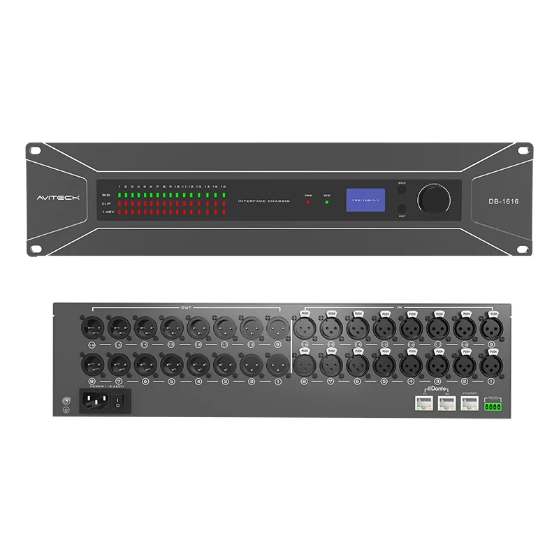 Interface audio Dante 16 canaux