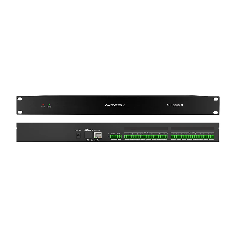 Matrice audio numérique économique à 8 canaux