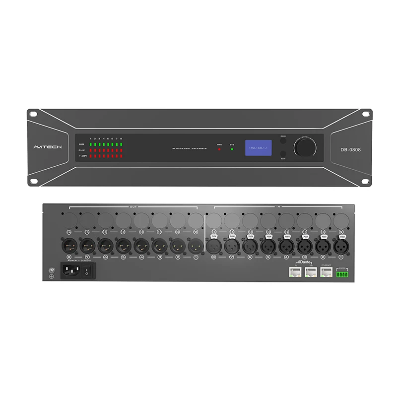 Interface audio Dante 8 canaux