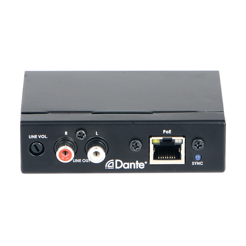 Interface Dante de sortie RCA de ligne audio